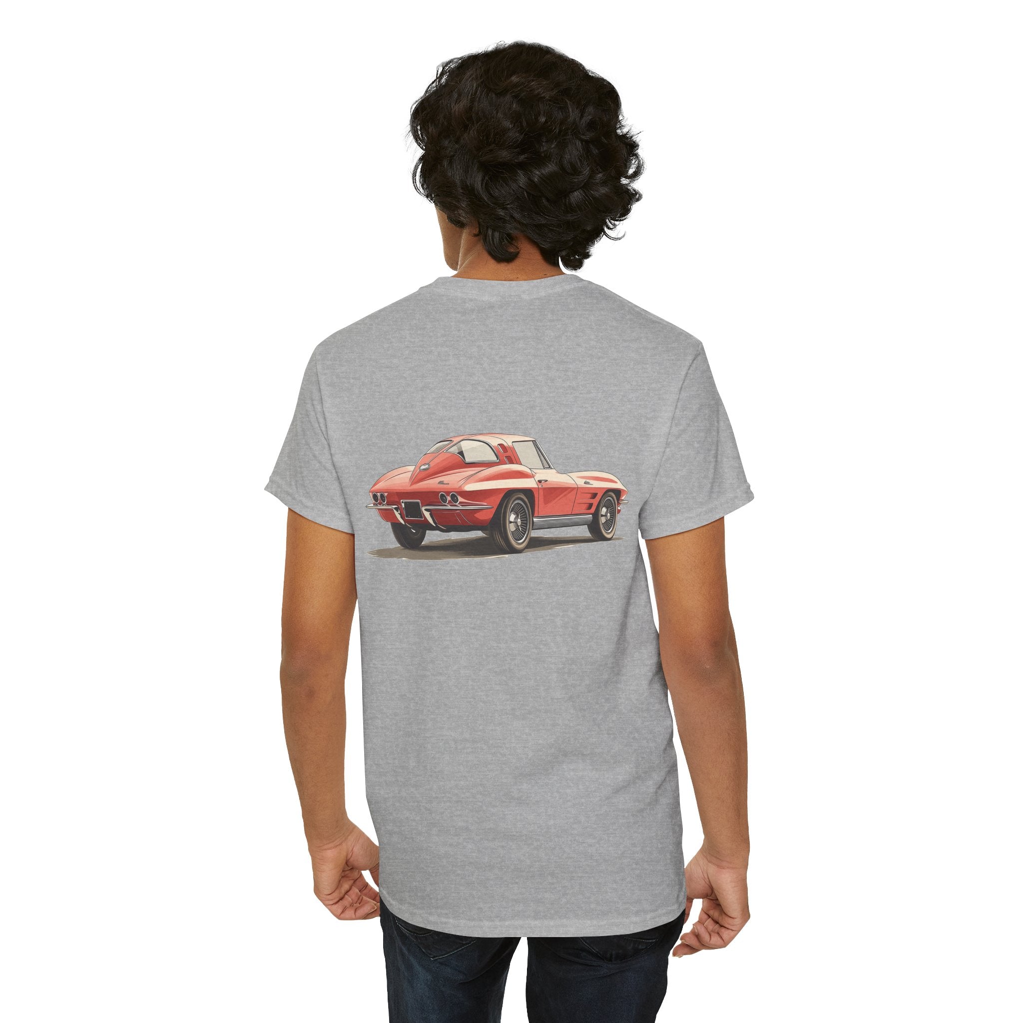 Red Sports Car T-Shirt (Back Print) – Iconic Speed Edition