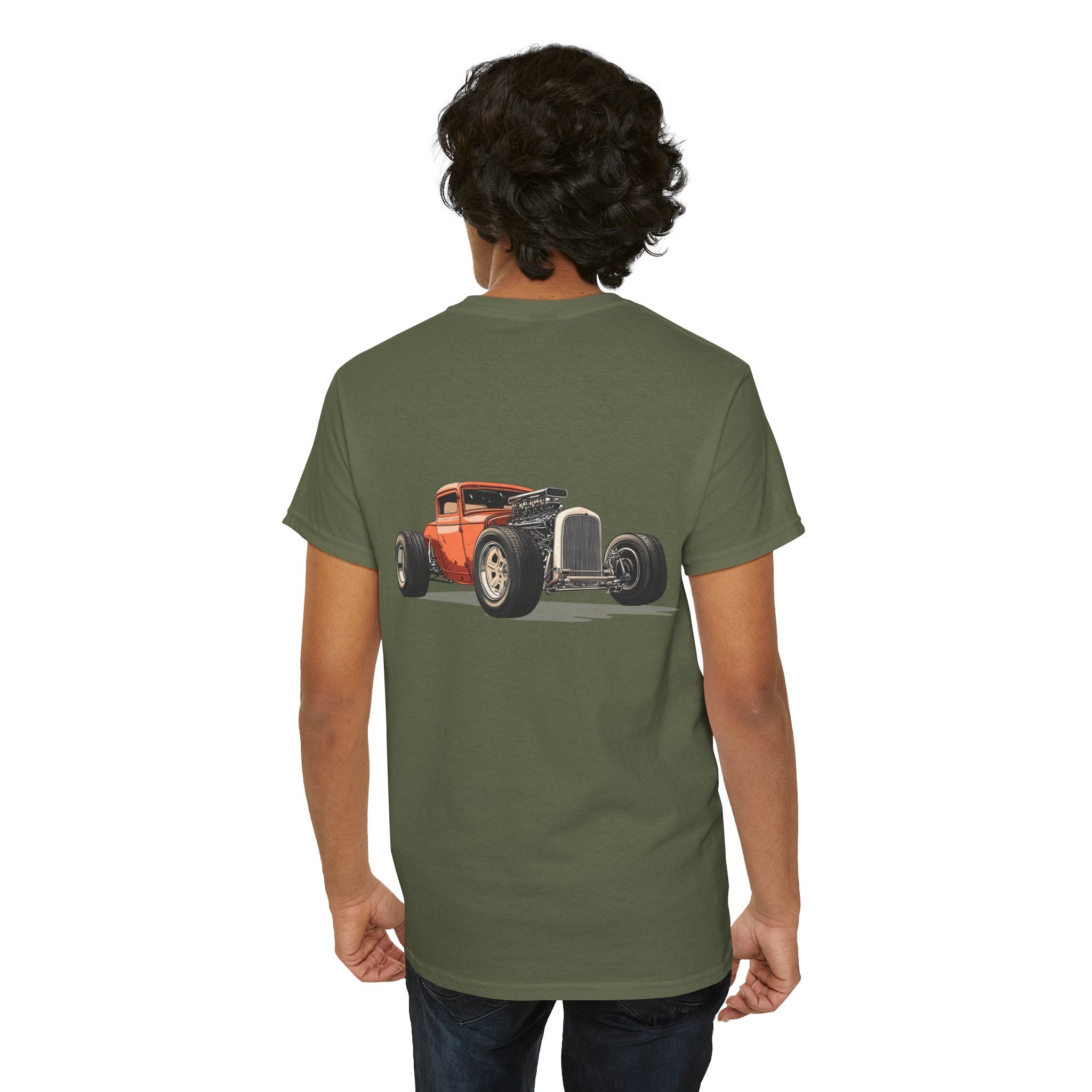 Classic Hot Rod T-Shirt (Back Print) – Speed Machine Edition