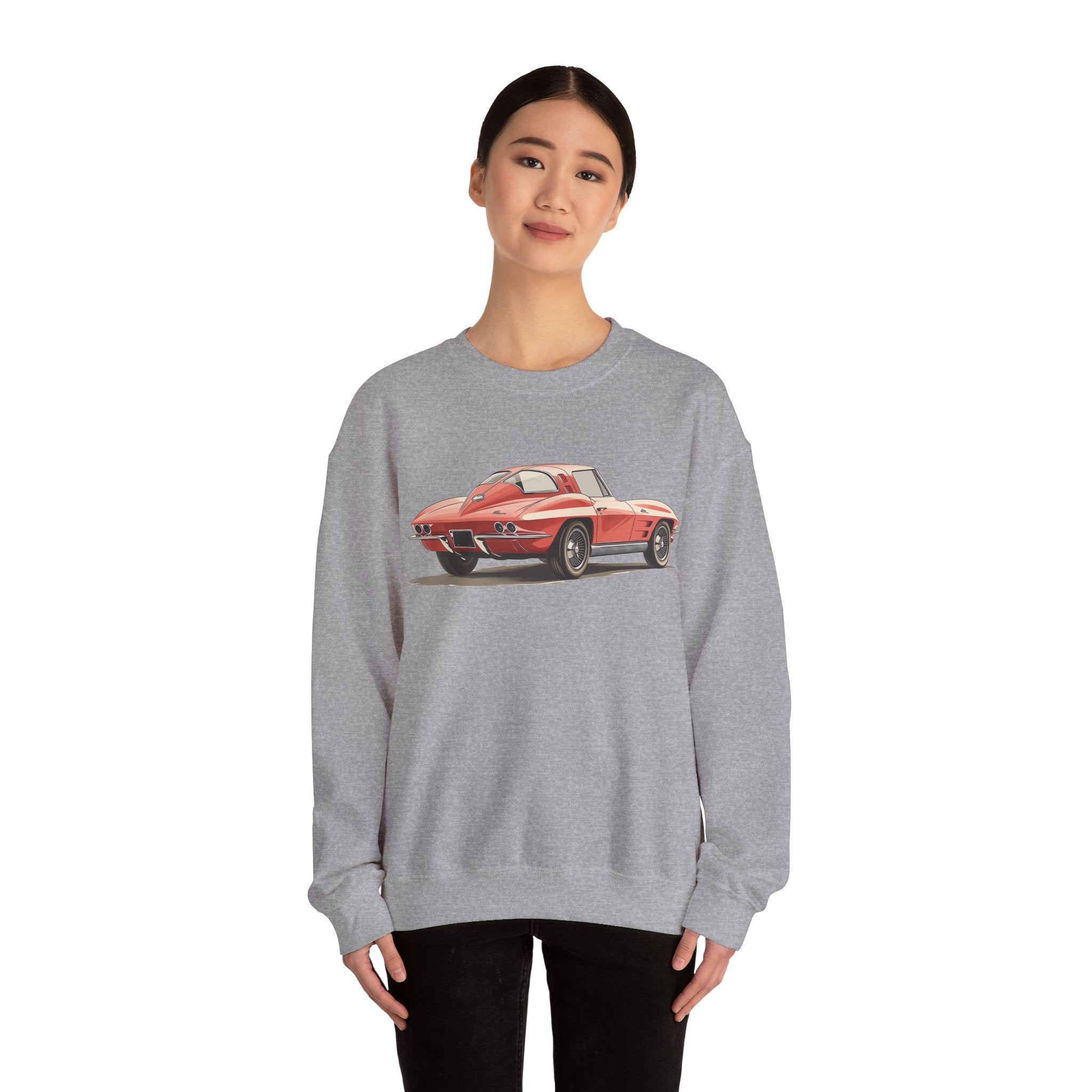 Red Sports Car Crewneck (Front Print) – Iconic Speed Edition