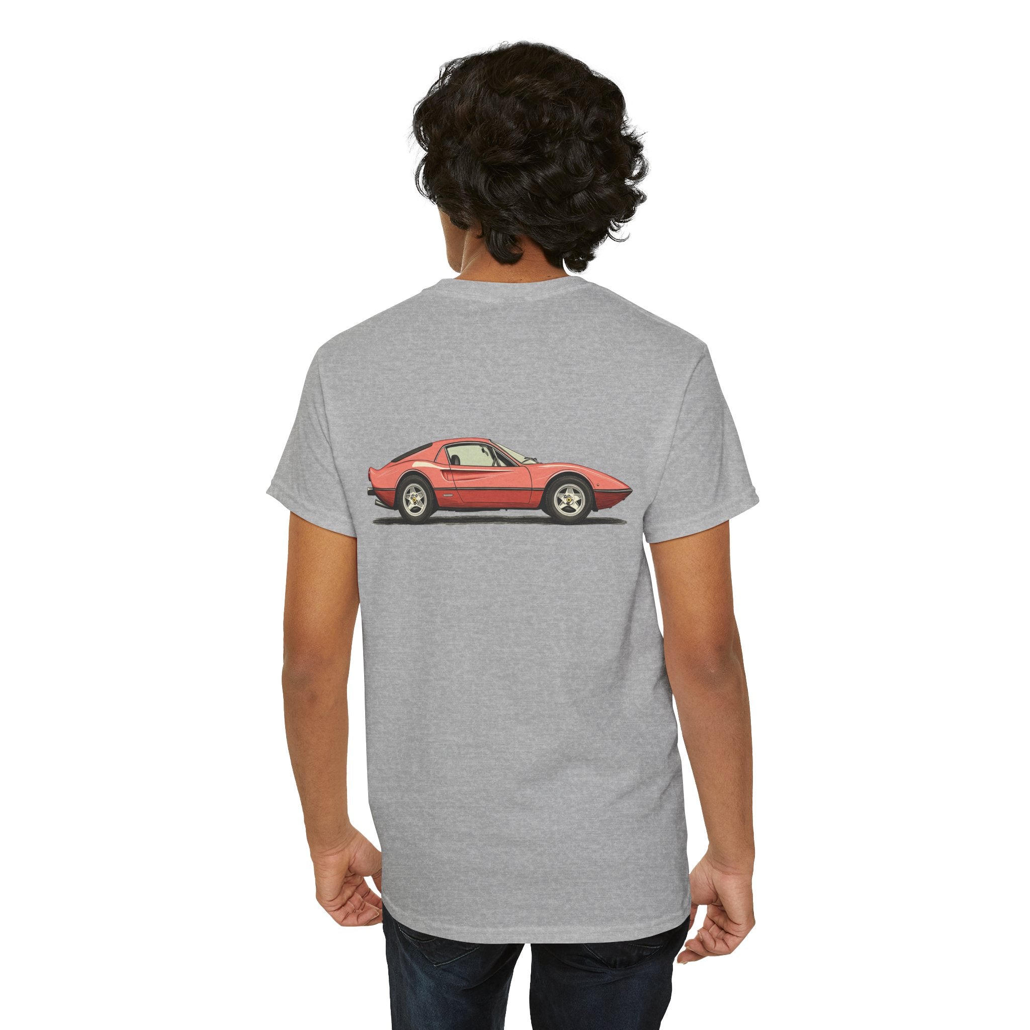 Red Sports Car T-Shirt (Back Print) – Speed Icon Edition