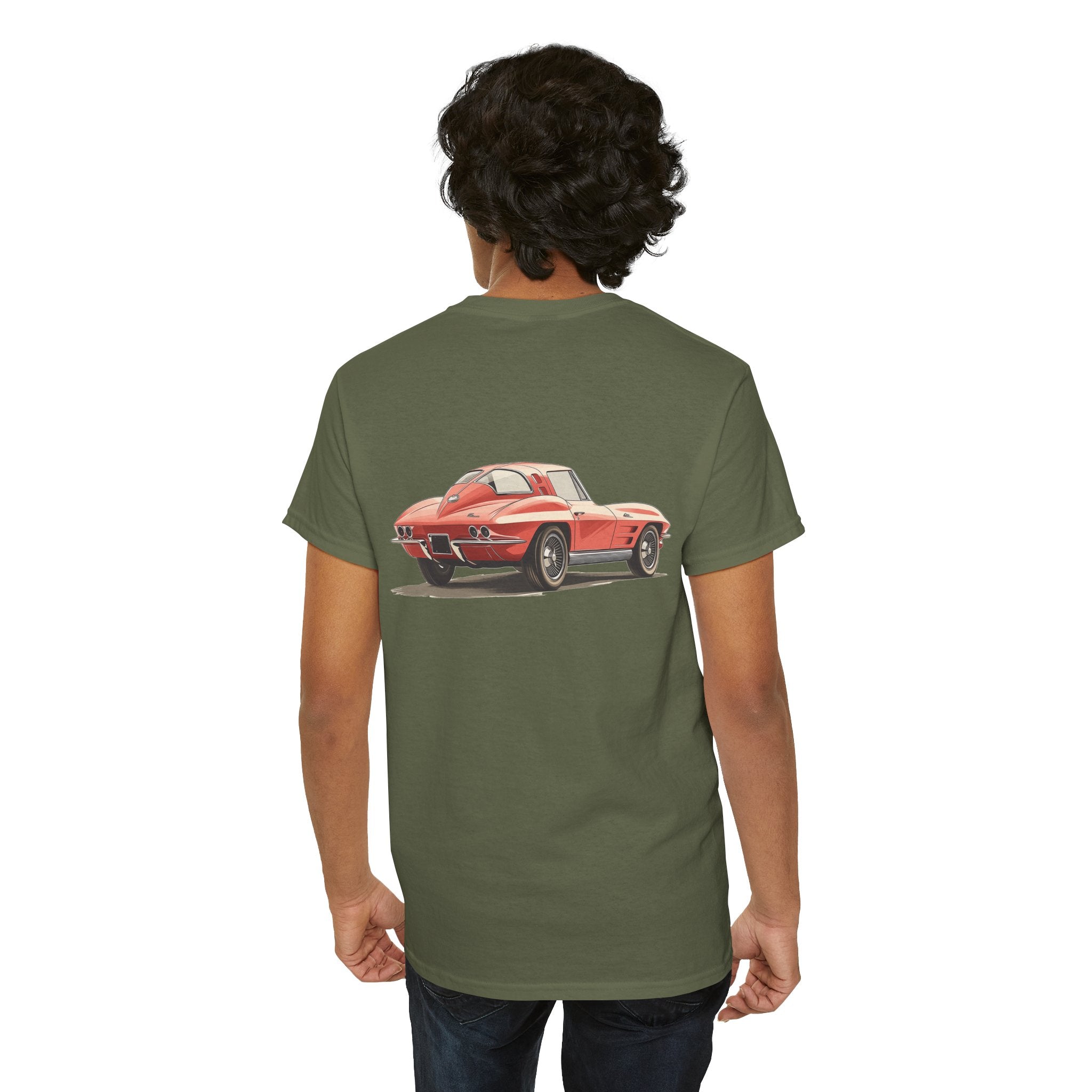 Red Sports Car T-Shirt (Back Print) – Iconic Speed Edition