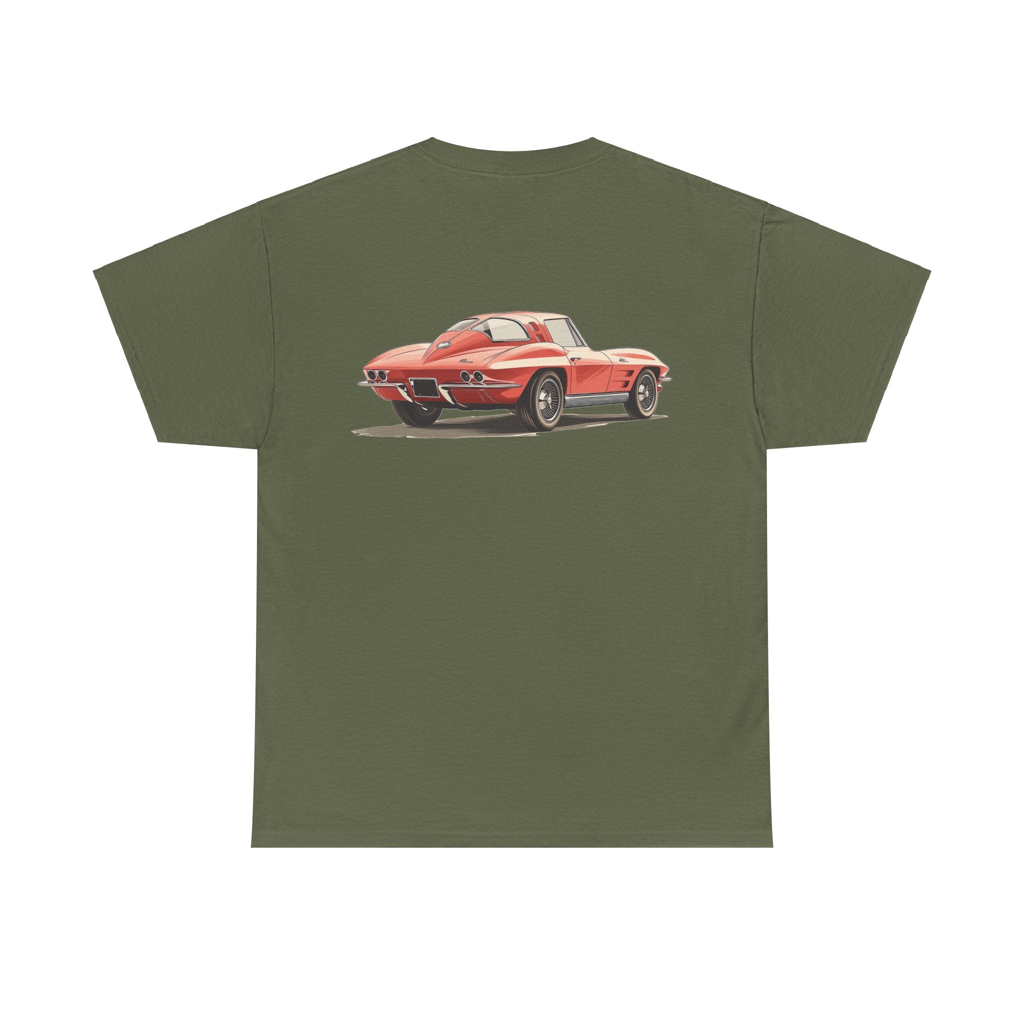 Red Sports Car T-Shirt (Back Print) – Iconic Speed Edition