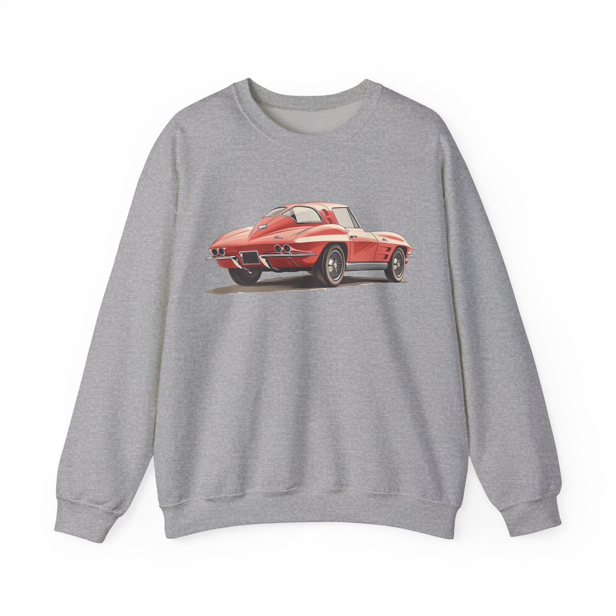 Red Sports Car Crewneck (Front Print) – Iconic Speed Edition