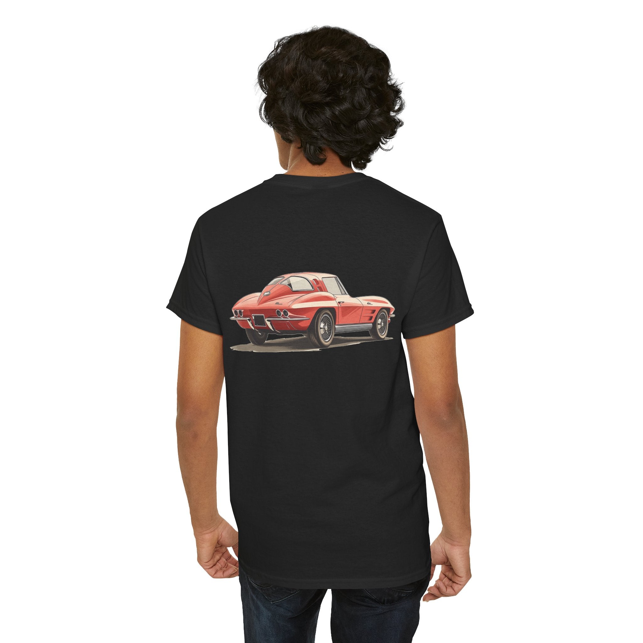 Red Sports Car T-Shirt (Back Print) – Iconic Speed Edition