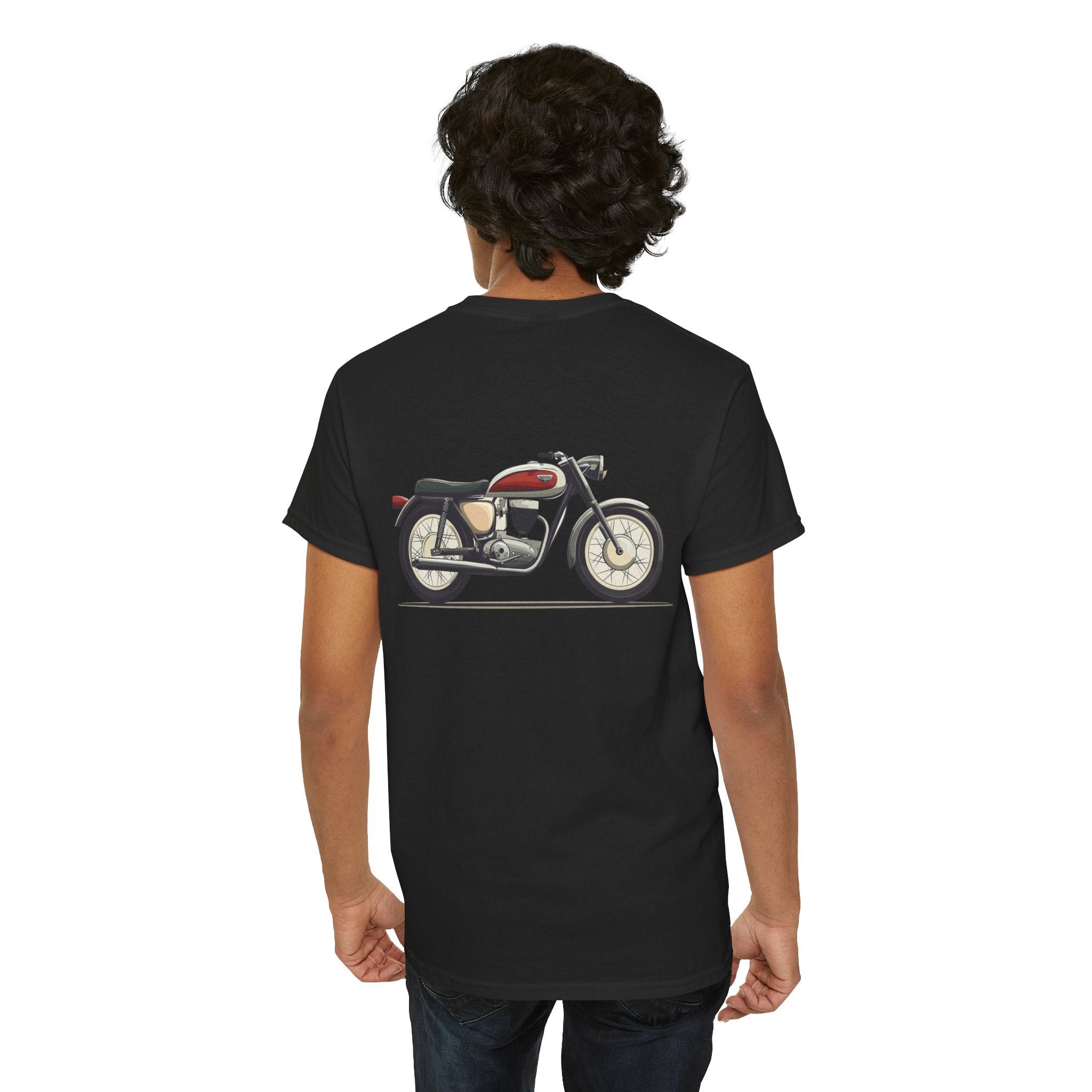 Classic Motorcycle T-Shirt (Back Print) – Vintage Cruiser Edition