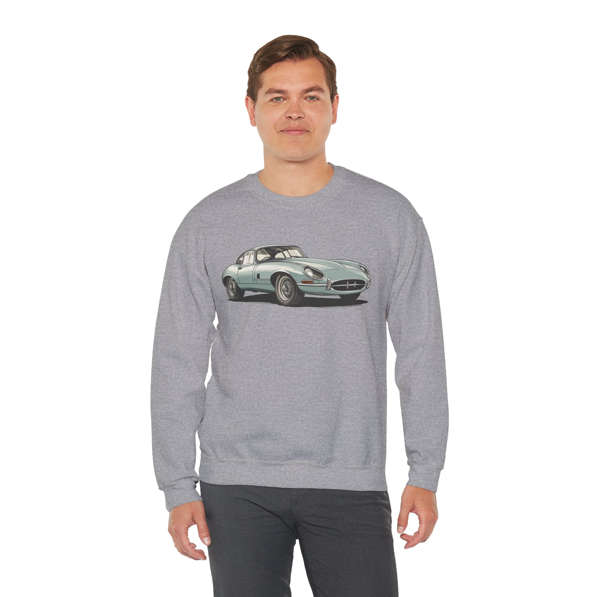 Blue Super Iconic Sports Car Crewneck (Back Print) – Legend on Wheels Edition