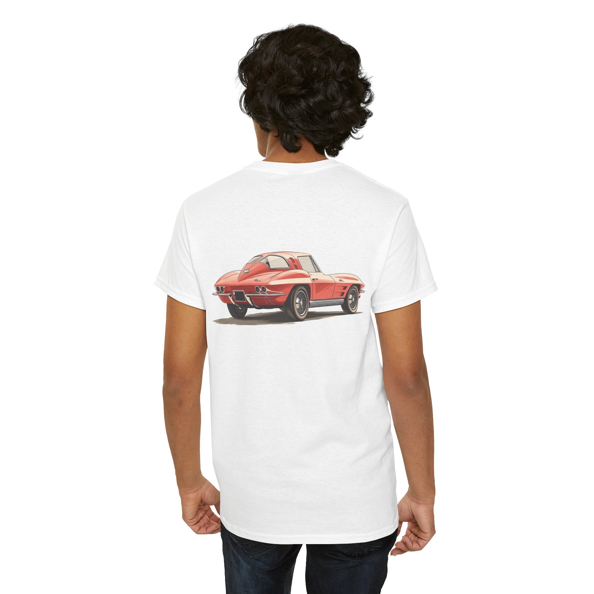 Red Sports Car T-Shirt (Back Print) – Iconic Speed Edition