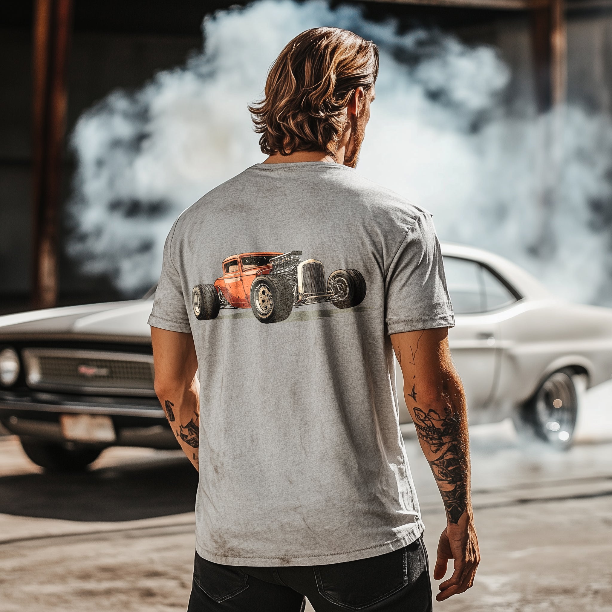 Classic Hot Rod T-Shirt (Back Print) – Speed Machine Edition