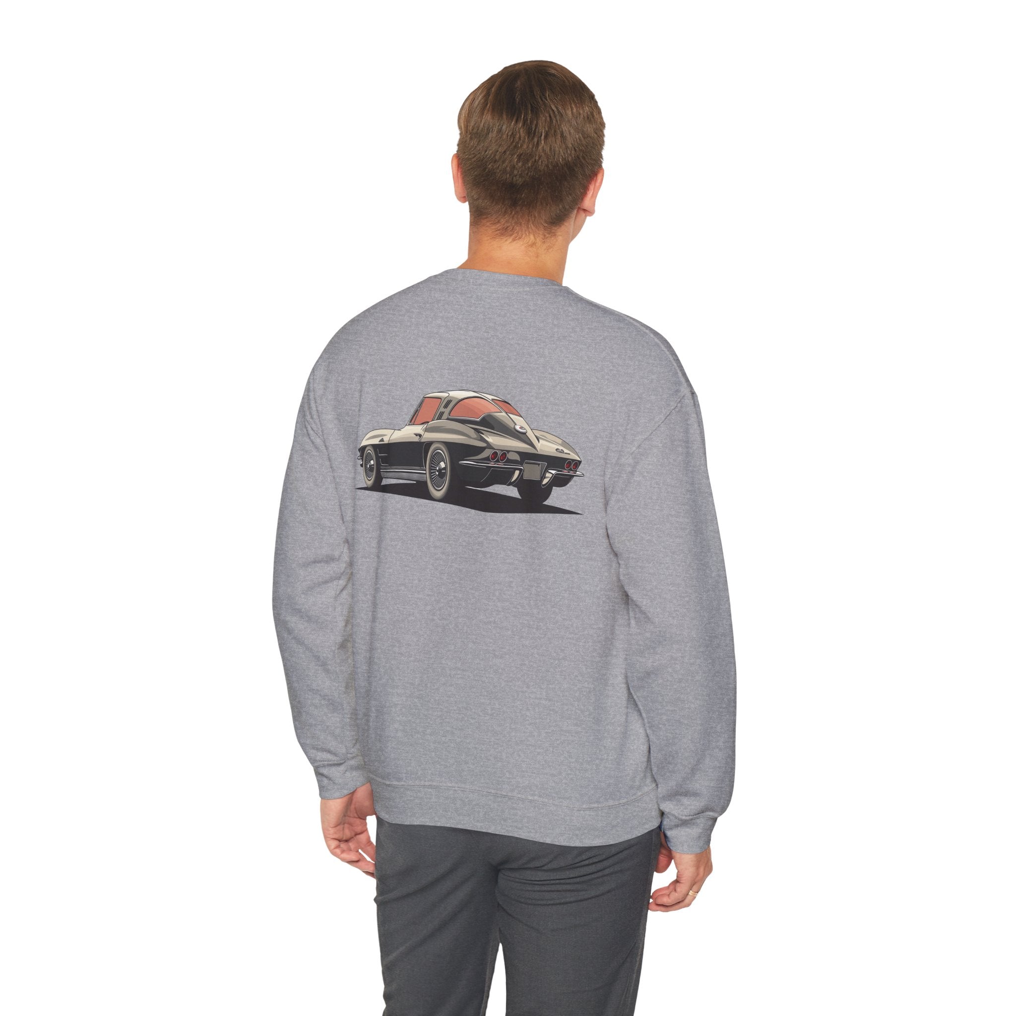 Black Iconic Sports Car Crewneck (Back Print) – Legendary Edition